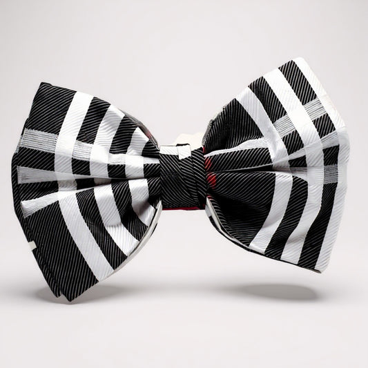 Black White Plaid Bowtie - BTP1963
