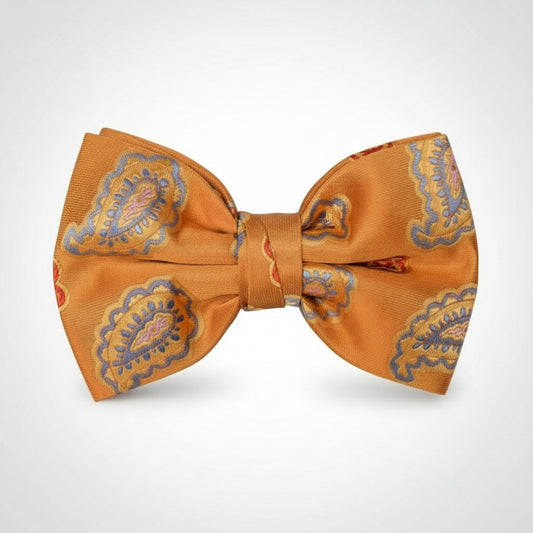 Orange Paisley Bowtie - BTP2110