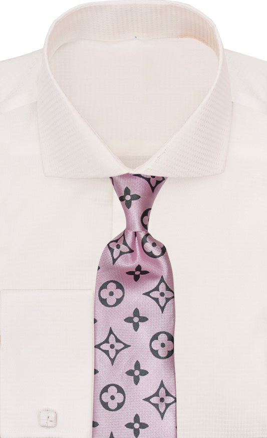 Verse 9 Pink Black LV Inspired Multicolor Necktie - B5
