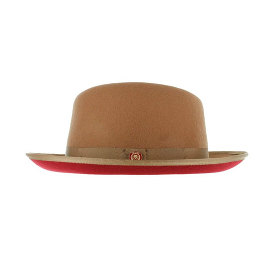 Bruno Capelo Princeton Acorn Red Bottom Fedora Hat