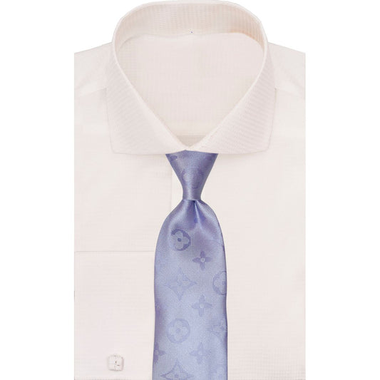 Verse 9 Purple LV Inspired Monochrome Necktie - Solid-4