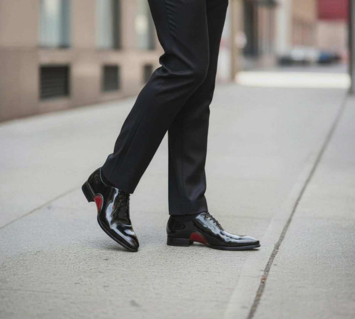 UGo Vasare | Cooper Black | Patent Leather | Oxford Dress Shoes