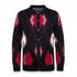 suit-yourself-menswear Prestige Original black cardigan sweater with a red and pink argyle diamond pattern