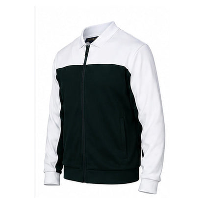 suit-yourself-menswear black and white two-toned zip-up casual jacket with a modern fit