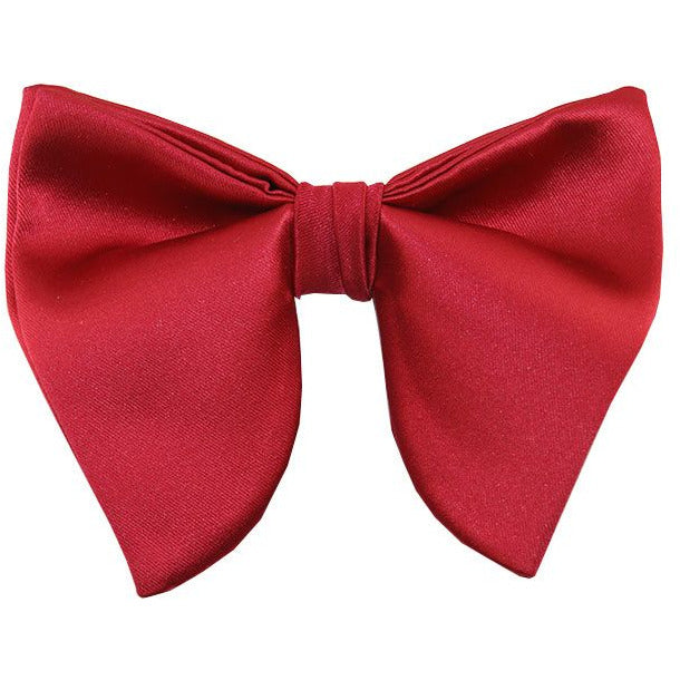 Red Satin Butterfly Tear Drop Bowtie