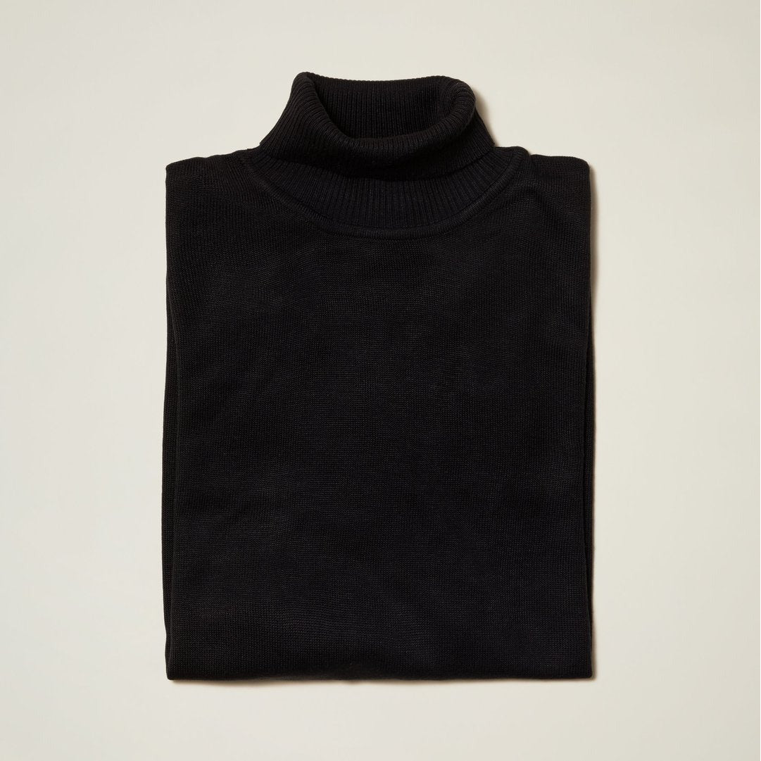 Inserch Black Turtleneck Sweater - SYM