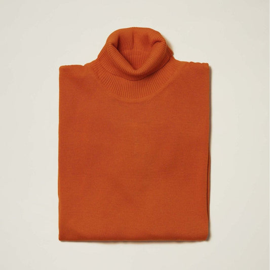 Inserch Orange Turtleneck Sweater - SYM