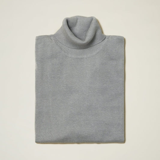 Inserch Gray Turtleneck Sweater - SYM