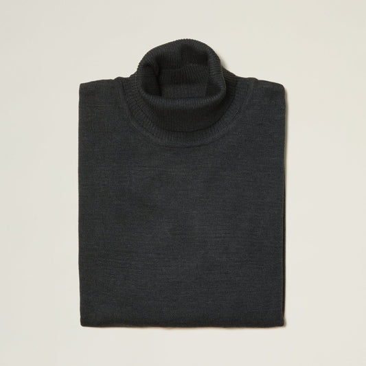 Inserch Charcoal Turtleneck Sweater - SYM