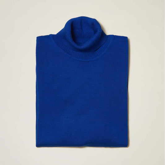 Inserch Royal Blue Turtleneck Sweater - SYM
