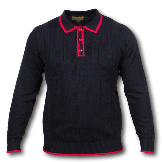 Prestige Black Red Luxury Polo Shirt - SYM