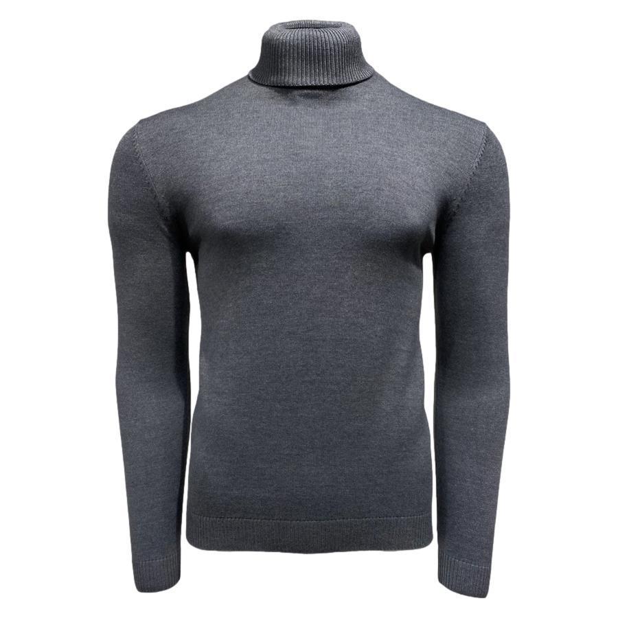 Lavane' Charcoal Turtlenecks Sweater - SYM – suit-yourself-menswear