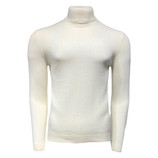 Lavane' Cream Turtlenecks Sweater - SYM