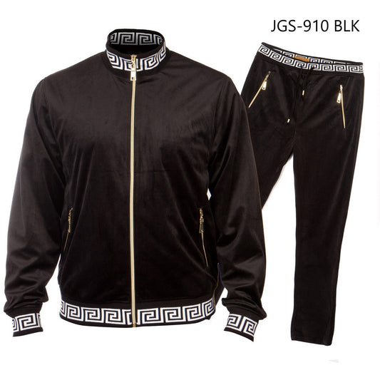 PRESTIGE BLACK GREEK KEY TRACKSUIT