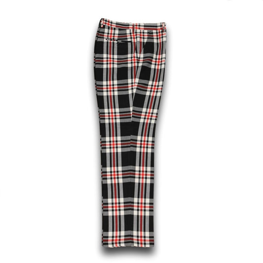 Plaid Black Red White Pants