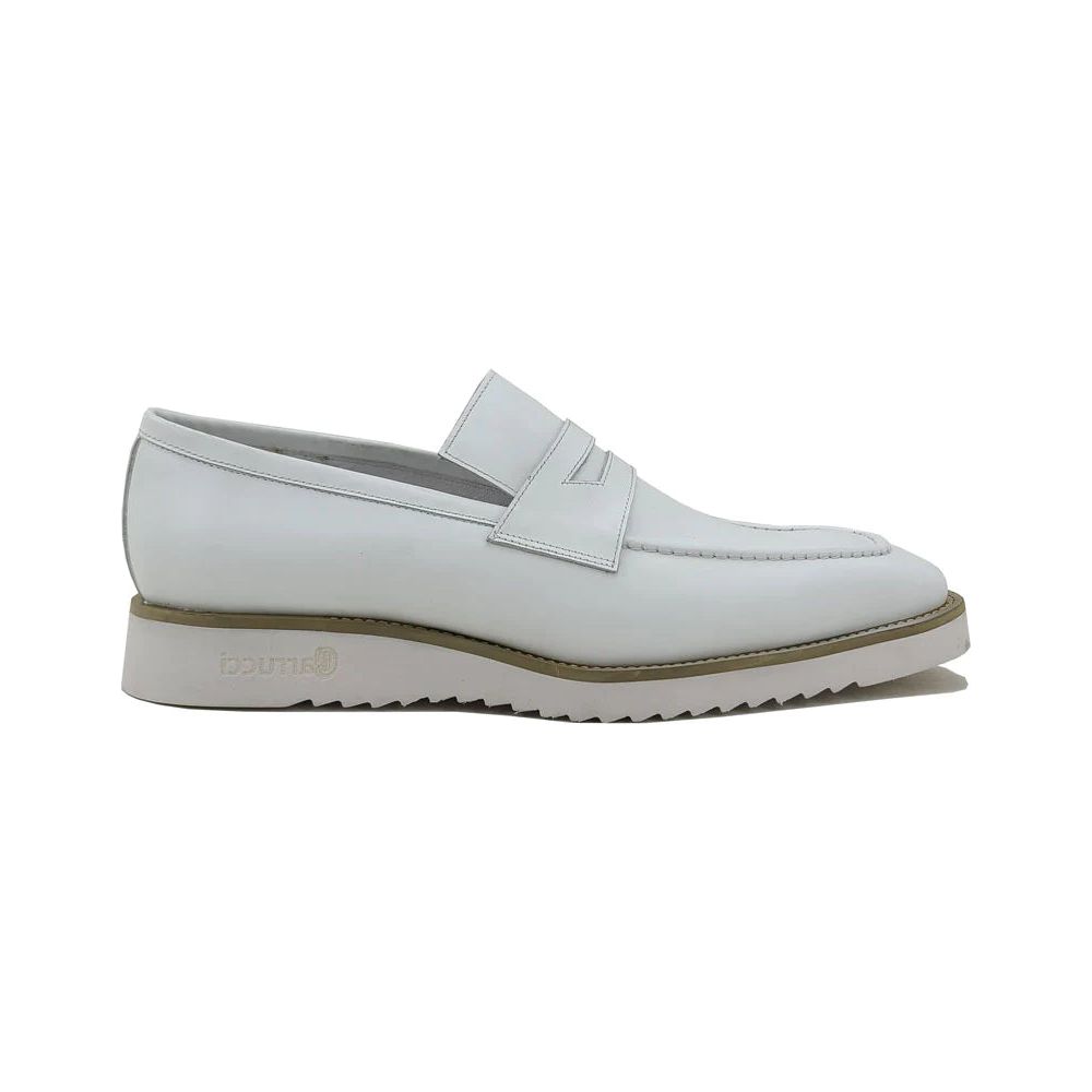 Carrucci  White Penny Casual Loafer