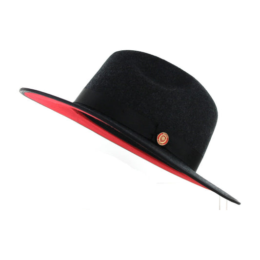 Bruno Capelo Charcoal Grey Monarch Red Bottom Hat