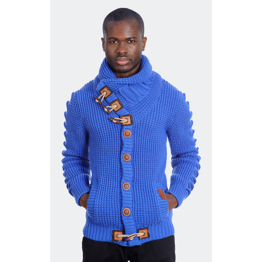TABE Royal Wrap Neck Cardigan Sweater